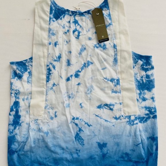 G-STAR RAW Lyker R T Jersey Tank  Tie Dye Laundry Blue - Picture 3 of 3